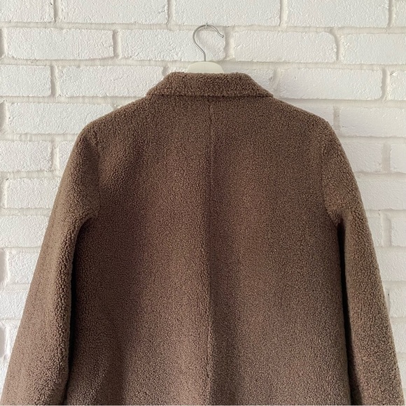 NIKKI JONES Montreal Brown Teddy Sherpa Coat Jacket Women’s Size Small - Picture 9 of 13